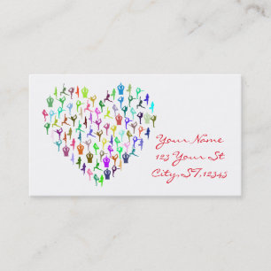 Carte De Visite Le yoga fait le coeur Thunder_Cove