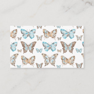 Carte De Visite Leaf art Butterfly