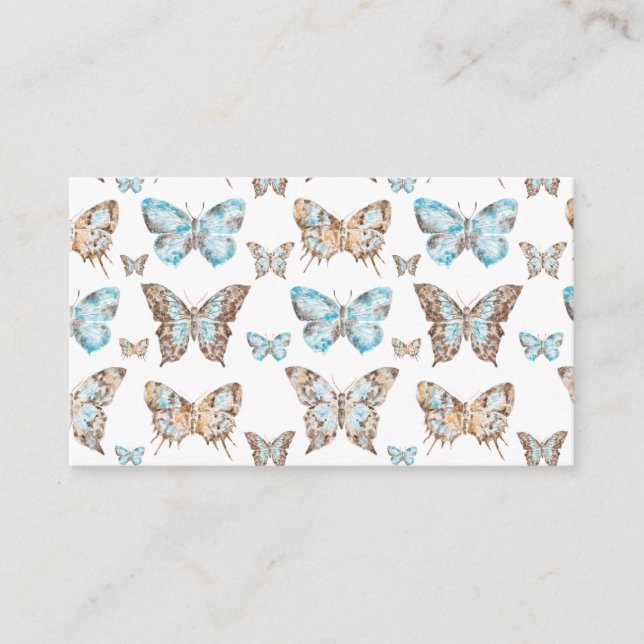 Carte De Visite Leaf art Butterfly (Devant)