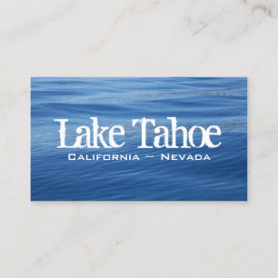 Carte De Visite L'eau bleue du lac Tahoe