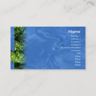 Carte De Visite L'eau et herbe - affaires