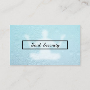 Carte De Visite l'eau laisse tomber la méditation
