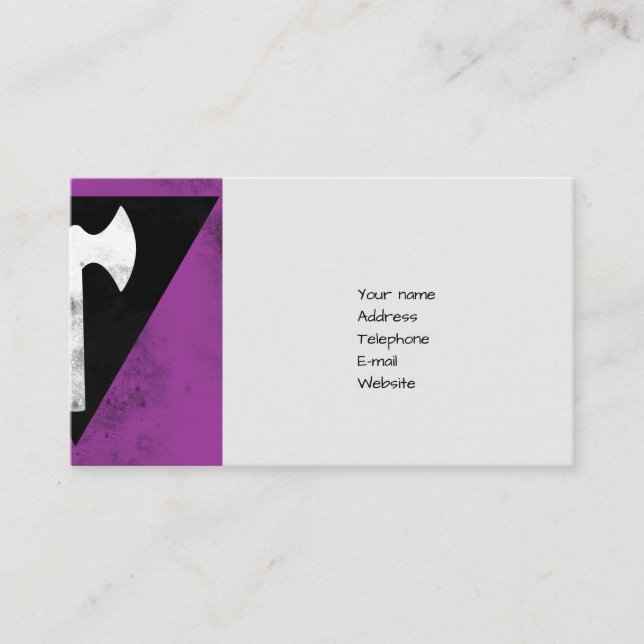 Carte De Visite Lebian Flag (Devant)