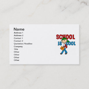 Carte De Visite L'école des garçons c'est cool