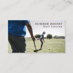 Carte De Visite Leçon De Golf, Club De Golf, Golfeur, Coach De Gol