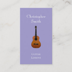 Carte De Visite Leçons de guitare aux instruments de musique viole