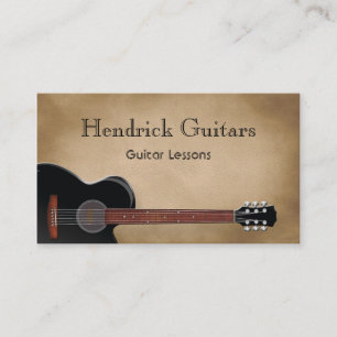 Carte De Visite Leçons de guitare Ventes de guitare