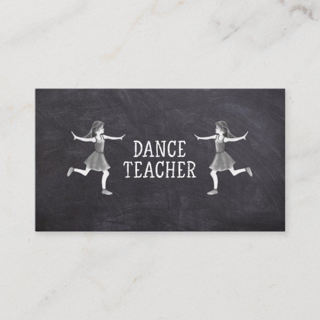 Carte De Visite Leçons de professeur de danse Cours d'instructeur  (Devant)