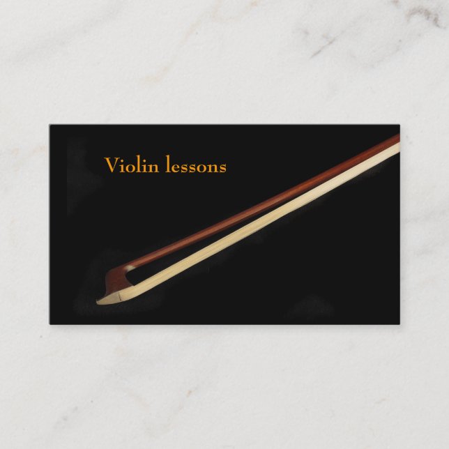 Carte De Visite Leçons de violon (Devant)