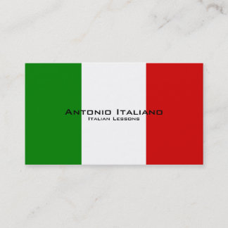 Carte De Visite Leçons italiennes/professeur italien