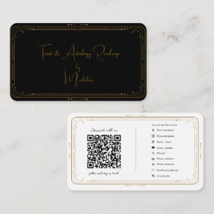 Carte De Visite Lecteur de tarot mystique Connexion aux médias soc