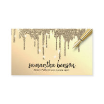 Lecteurs d'or personnalisées modernes Agent Notair