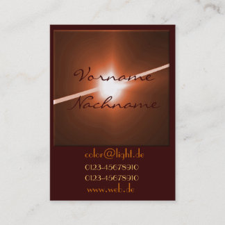 Carte De Visite LED bronze