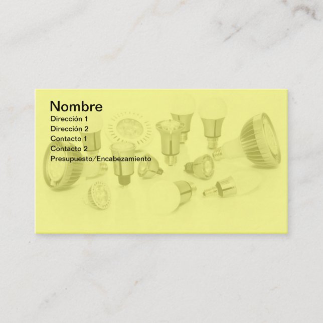 Carte De Visite Led Lamps (Devant)