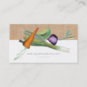 Carte De Visite Légumes de salade saine