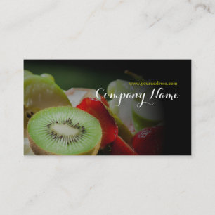 Carte De Visite Légumes fruits/vie saine/carte végétarienne