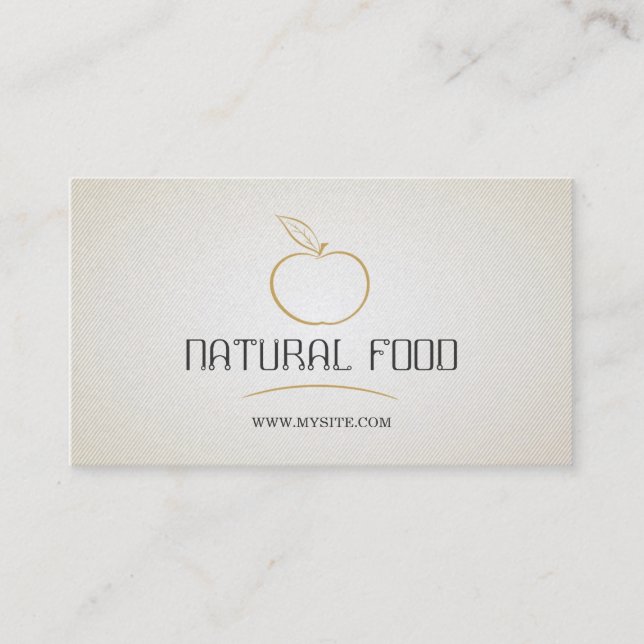 Carte De Visite Légumes fruits/vie saine/carte végétarienne (Devant)