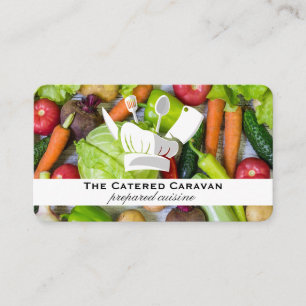Carte De Visite Légumes Nourriture Traiteur