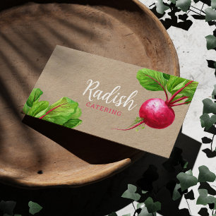 Carte De Visite Légumes nutritionnistes personnalisables Papier Kr