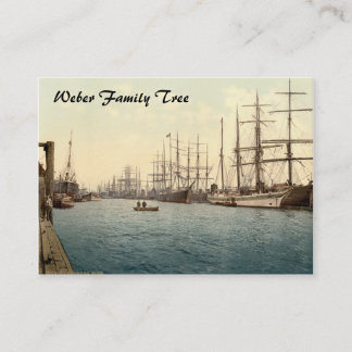 Carte De Visite L'Elbe, Hambourg, Allemagne