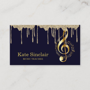 Carte De Visite L'Élégant Enseignant De La Musique Piano Keys Mu