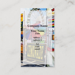 Carte De Visite Lemonade et Cônes de neige à la Foire