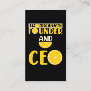Carte De Visite Lemonade Stand Boys Girl Funny CEO