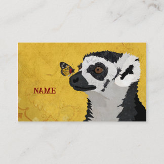 CARTE DE VISITE LEMUR & PAPILLON