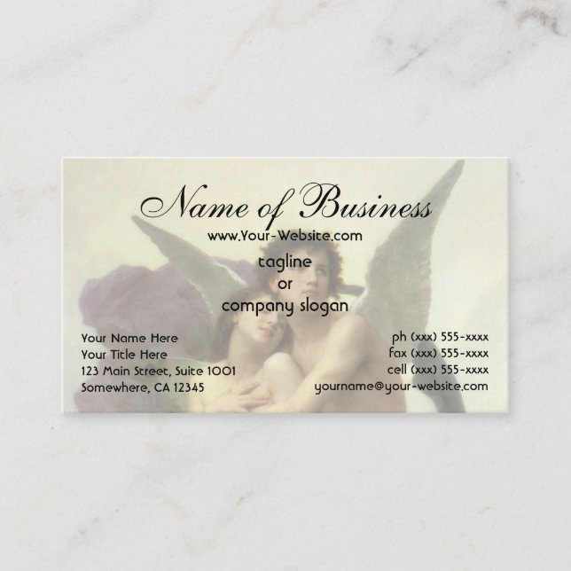 Carte De Visite L'Enlèvement de Psyché par Bouguereau (Devant)