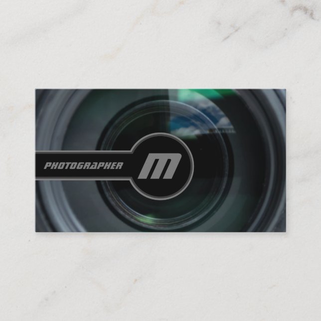 Carte De Visite Lentilles de caméra reflex pour photographes Vidéo (Devant)
