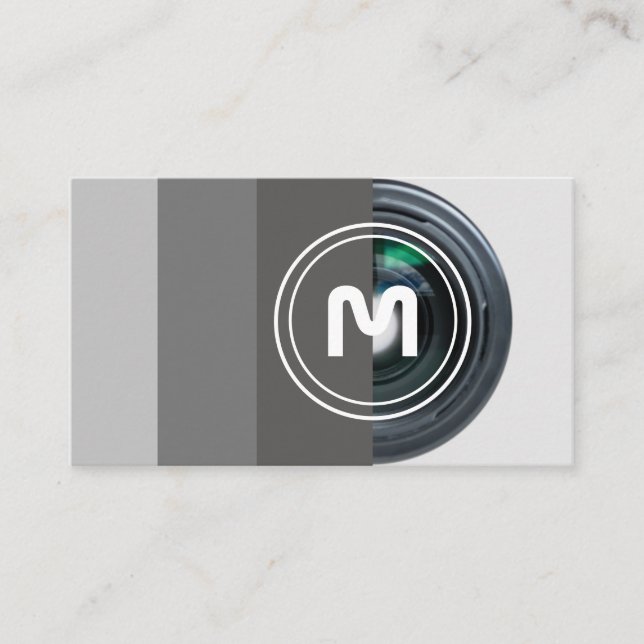 Carte De Visite Lentilles de caméra reflex pour photographes Vidéo (Devant)