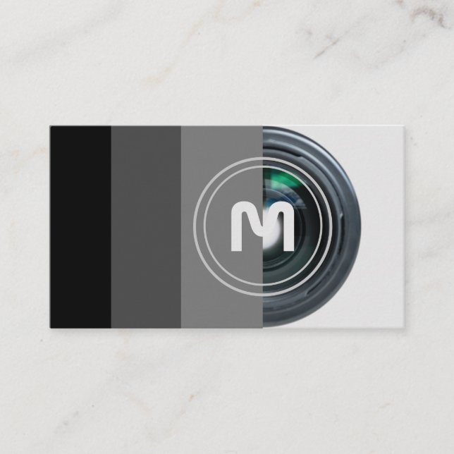 Carte De Visite Lentilles de caméra reflex pour photographes Vidéo (Devant)