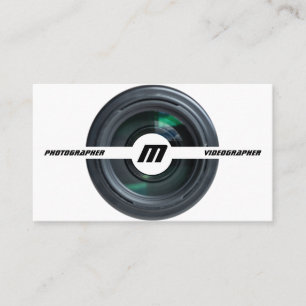 Carte De Visite Lentilles de caméra reflex pour photographes Vidéo