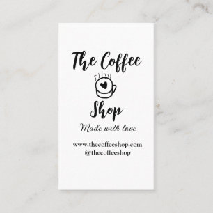 Carte De Visite L'entreprise de médias sociaux du café et du site