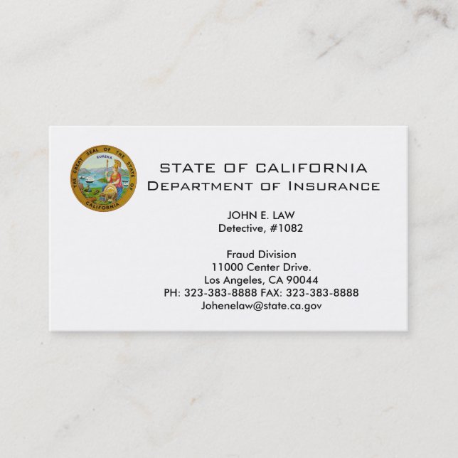 Carte de visite LEO blanc simple (Devant)