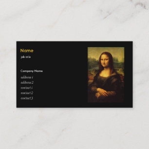 Carte De Visite Léonard de Vinci , Mona Lisa