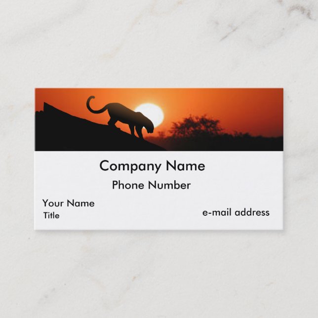 Carte De Visite Leopard (Devant)