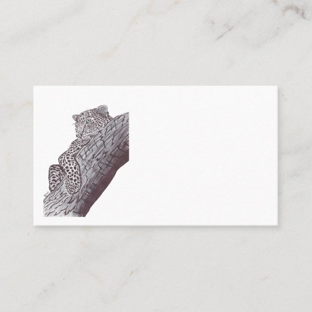 CARTE DE VISITE LEOPARD (Devant)