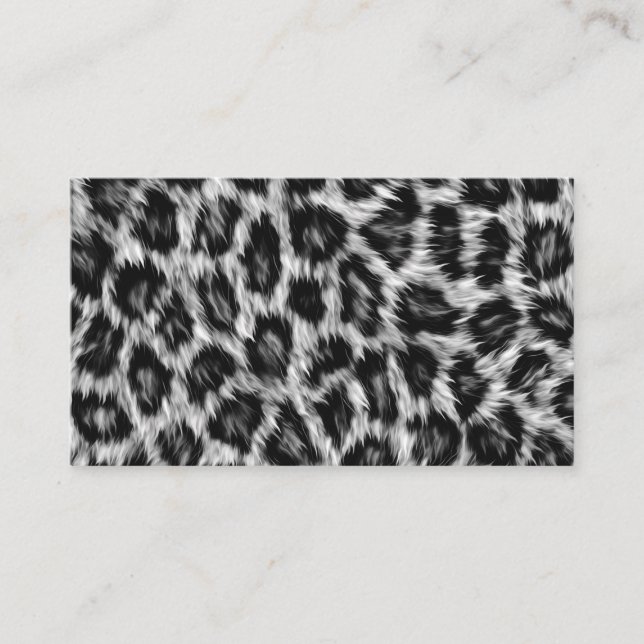 Carte De Visite Leopard Print (Devant)