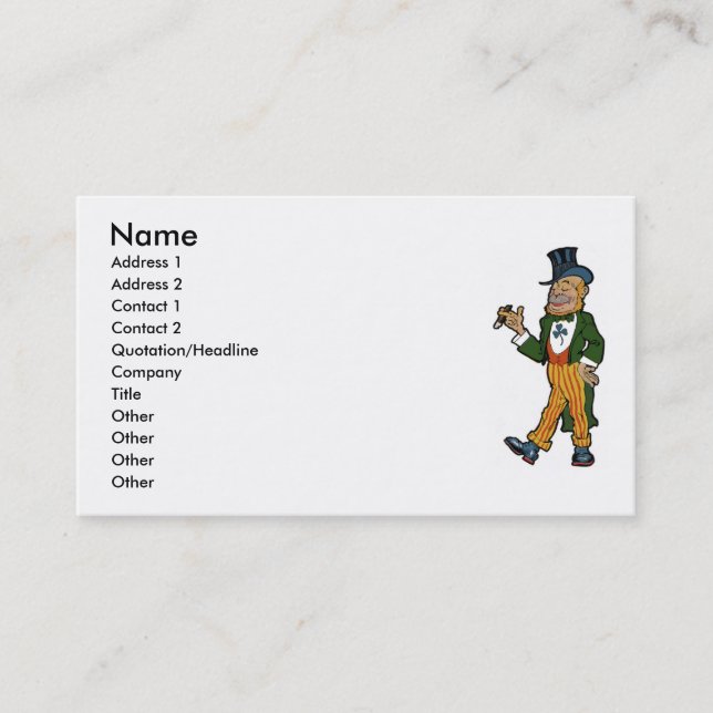 Carte de visite Leprechauns (Devant)