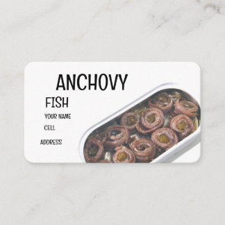 Carte De Visite Les anchois dans une tunique
