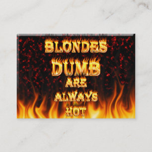 Carte De Visite Les blondes muettes sont toujours le feu chaud