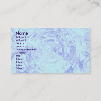 Carte De Visite Les cercles de l'eau