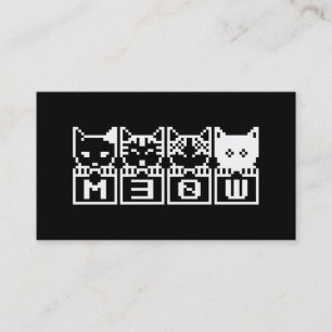 CARTE DE VISITE LES CHATS 8-BITS M30W