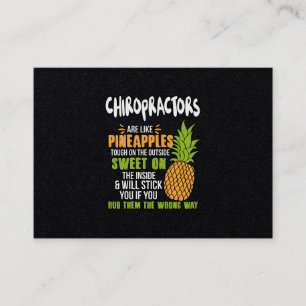 Carte De Visite Les Chiropraticiens Sont Comme Des Ananas.
