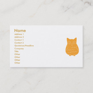 Carte De Visite Les Chouettes des clubs de livres