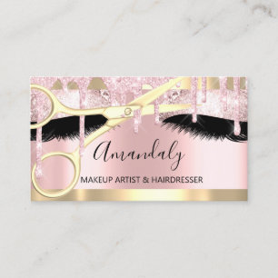 Carte De Visite Les ciseaux du coiffeur confectionnent le Coiffeur