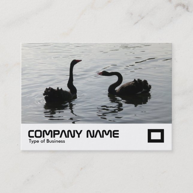 Carte De Visite Les cygnes noirs saluent (Devant)