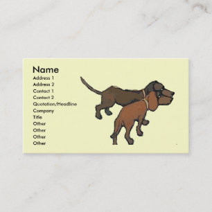 Carte De Visite Les Dachshunds