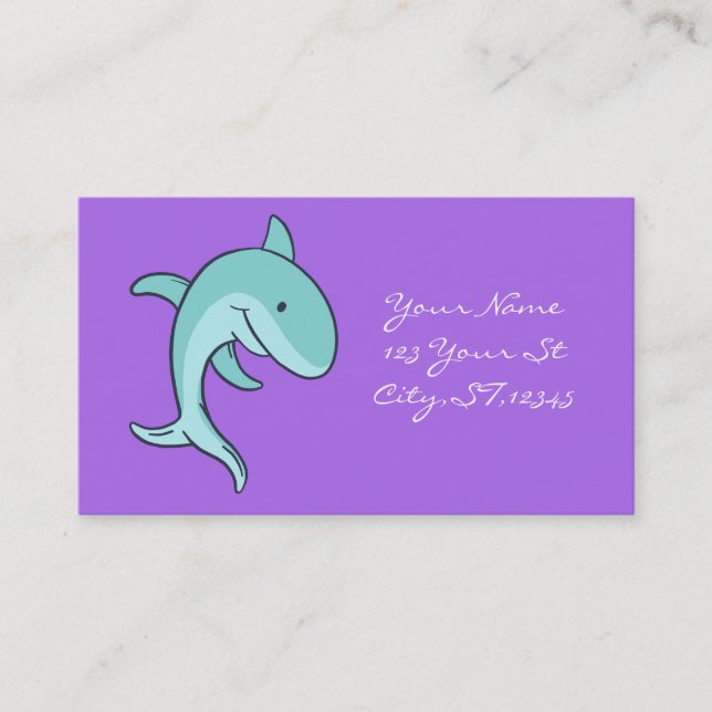 Carte De Visite Les dauphins bleus sauter Thunder_Cove (Devant)